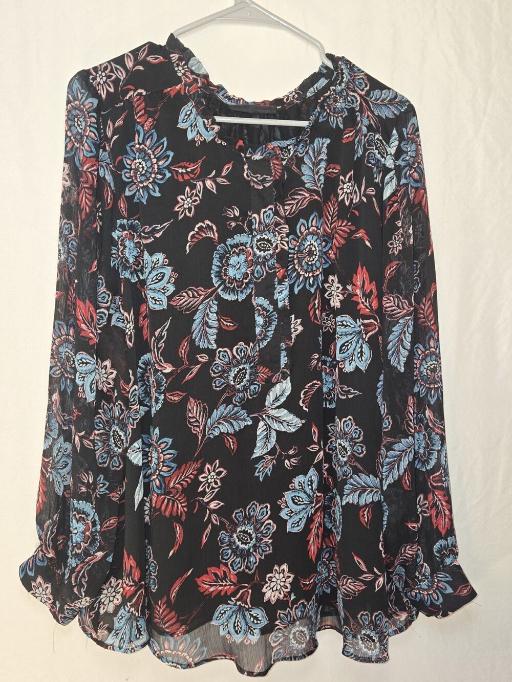 Lane Bryant US Womens Plus Size 20 Paisley Blouse Tunic Top Bright Colors
